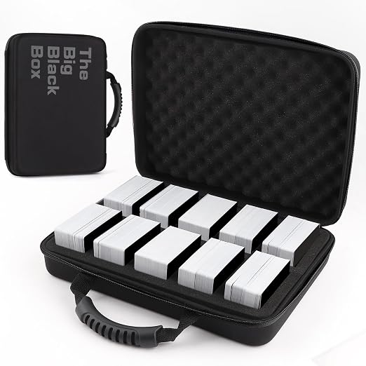 1200-2200 Card Game Case for Cards Against Humanity Game,Collectible Trading Card Storage Holder Compatible for Pokemon Cards, Sports Card and Baseball Cards,Playing Card Travel Carrying Case Fit All