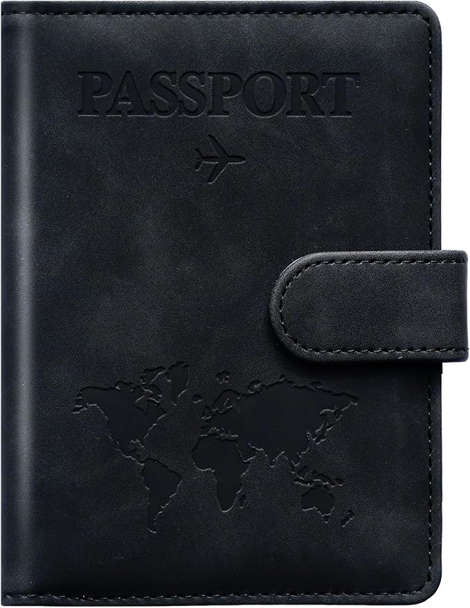 Passport Holder for Travel Women and Men RFID Passport Holder with Card Slots Holder Passport Case Passport cover Passport Wallet Travel Essentials and Accessories
