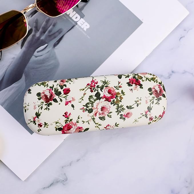 PERFECTSIGHT Hard Shell Eyeglasses Case, Kawaii Protective Glasses Case for Kids, Cute Eyeglass Case for Women Men Girls
