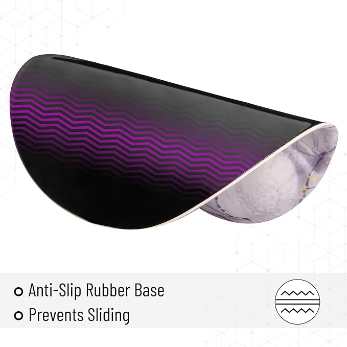 Mr. Pen- Ergonomic Mouse Pad with Wrist Rest, Pink Marble Luxe Design | Breathable Fabric with Memory Foam Cushion, Non-Slip Rubber Base, Gel Mouse Pad with Wrist Support
