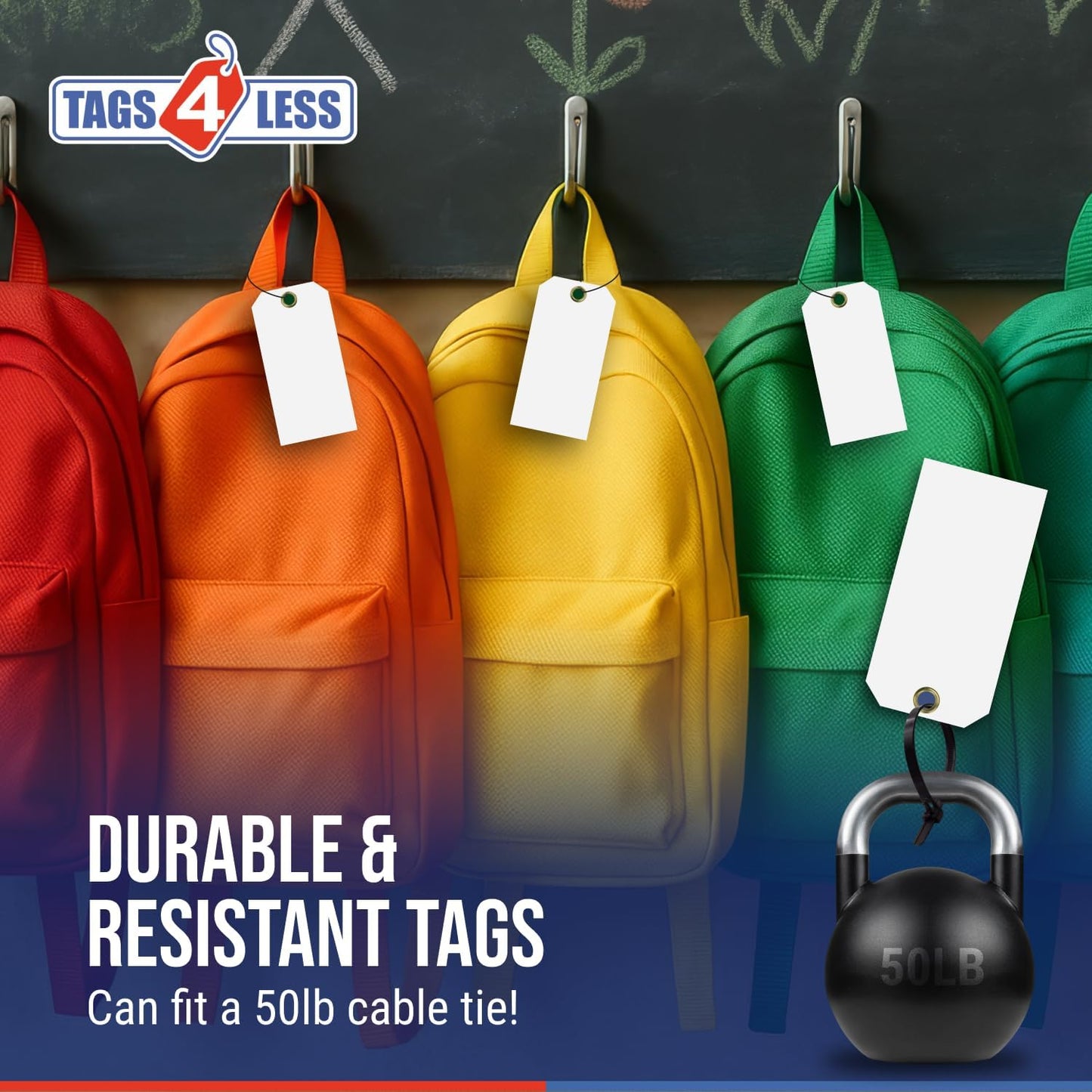 Tags 4 Less 15 Mil Waterproof Plastic Tags, Pack of 100 – 3” x 6” Heavy Duty Plastic Tags for Labeling, Outdoor Tagging, Equipment Labeling, Luggage, Valves & More (Fluorescent Green)