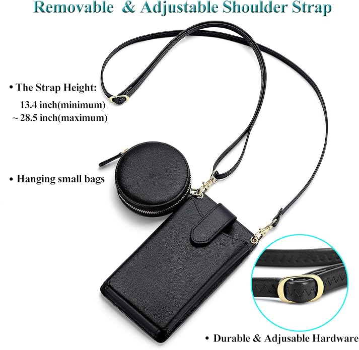 Peacocktion Small Crossbody Cell Phone Purse for Women, Lightweight Mini Small Crossbody Bags for Women with Card Slots