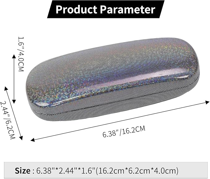 PERFECTSIGHT Hard Shell Eyeglasses Case, Kawaii Protective Glasses Case for Kids, Cute Eyeglass Case for Women Men Girls