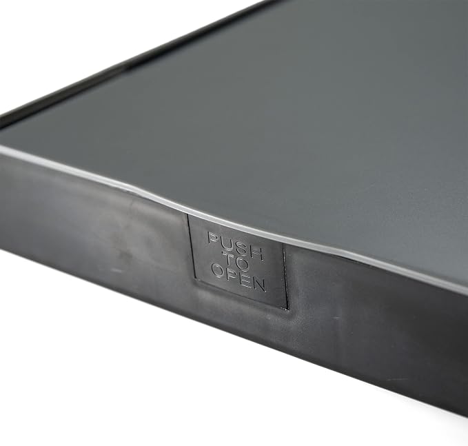 Officemate Double Storage Clipboard, Form Holder with 2 Compartments, Magnetized Storage, Pen Holder & Clip, Letter Size, Recycled Plastic, Gray/Black (83357)