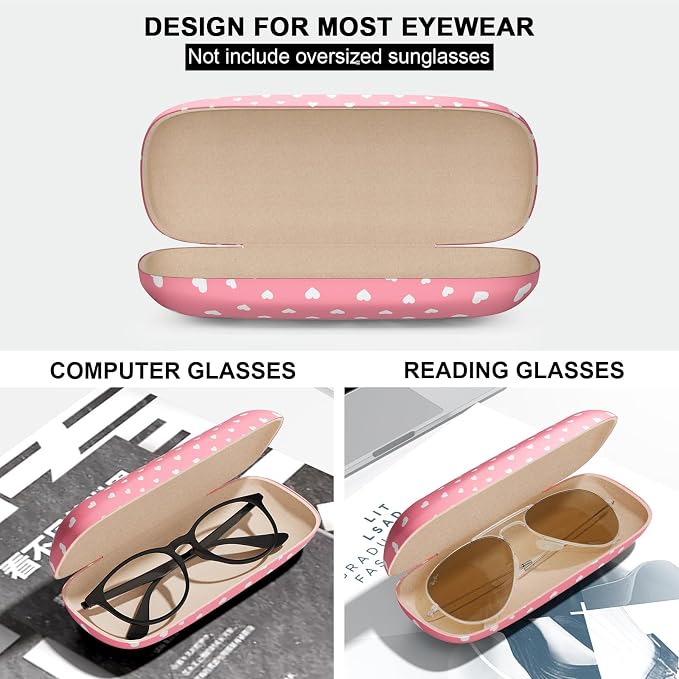 Eyeglasses Case, Hard Shell Protective Case for Glasses, Unisex for Women Men