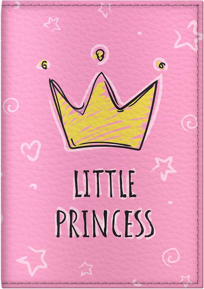 Passport Cover for Kids, Women and Men, Cute Travel Passport Holder (Little Princess)