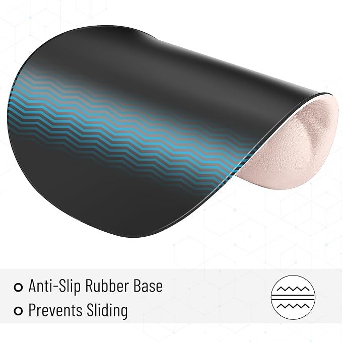 Mr. Pen- Ergonomic Mouse Pad with Wrist Rest | Breathable Fabric with Memory Foam Cushion, Non-Slip Rubber Base, Gel Mouse Pad with Wrist Support