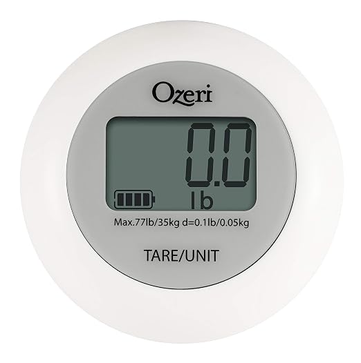 Ozeri Luggage Scale, with Twist-and-Go Battery-Free Charging, Travel Scale | Completely battery-free; simply twist to charge and power on and avoid last-minute overweight luggage charges at airports.