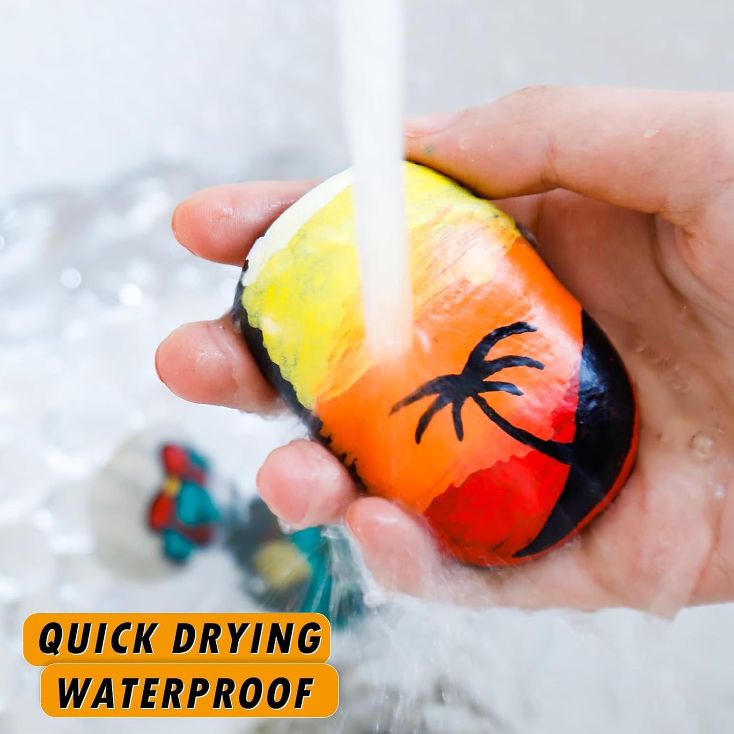 White Paint Pens Paint Markers - 8 Pack Permanent Quick Dry Waterproof Marker Pens for Rocks Wood Fabric Plastic Canvas Glass Mugs Metal Tire Stone