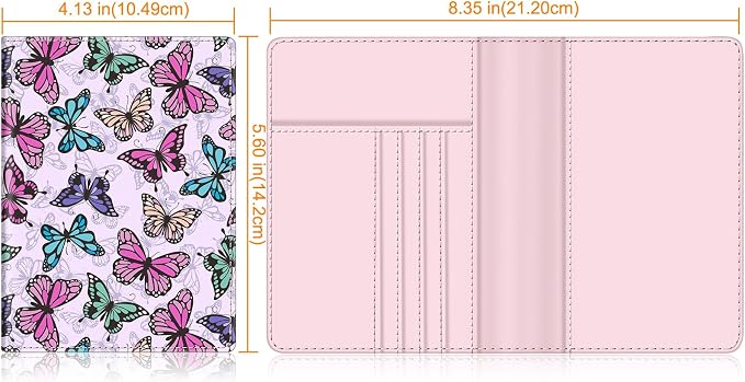 FINTIE Passport Holder, Slim Travel Wallet RFID Blocking Card Case Cover | Passport Cover Protector Essentials with Credit Card Slots, For Women/Men