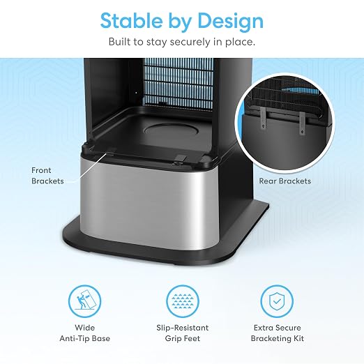 Brio Water Cooler Base for Brio 320, 420, 520 and Moderna 720 Series | Adds 9.5" height to your exisiting water dispenser machine | matching Stainless Steel