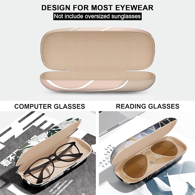 Eyeglasses Case, Hard Shell Protective Case for Glasses, Unisex for Women Men