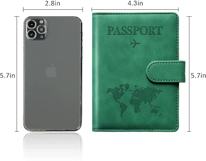 Passport Holder for Travel Women and Men RFID Passport Holder with Card Slots Holder Passport Case Passport cover Passport Wallet Travel Essentials and Accessories