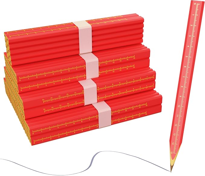 110 PCS Carpenter Pencils for Carpentry Heavy Duty Building Pencil Construction Woodworking Pencils for site work joiner's Scriber Marking Tool (110 PCS)
