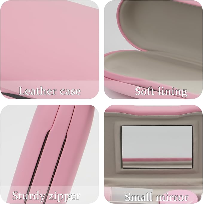 Eyeglass Case Double Sided Travel Size Portable Contact Lens Box 2 in 1 | Multifunction With Tool for Daily Outdoor Office