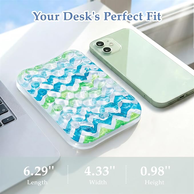 Ospelelf Elbow Wrist Rest Pad for Desk, Gel Arm Rest Pad Support for Office | Ergonomic Computer Wrist Support for Typing Pain Relief, Cushion Pad Support for Keyboard and Mouse, 6.29" × 4.33" × 0.98"