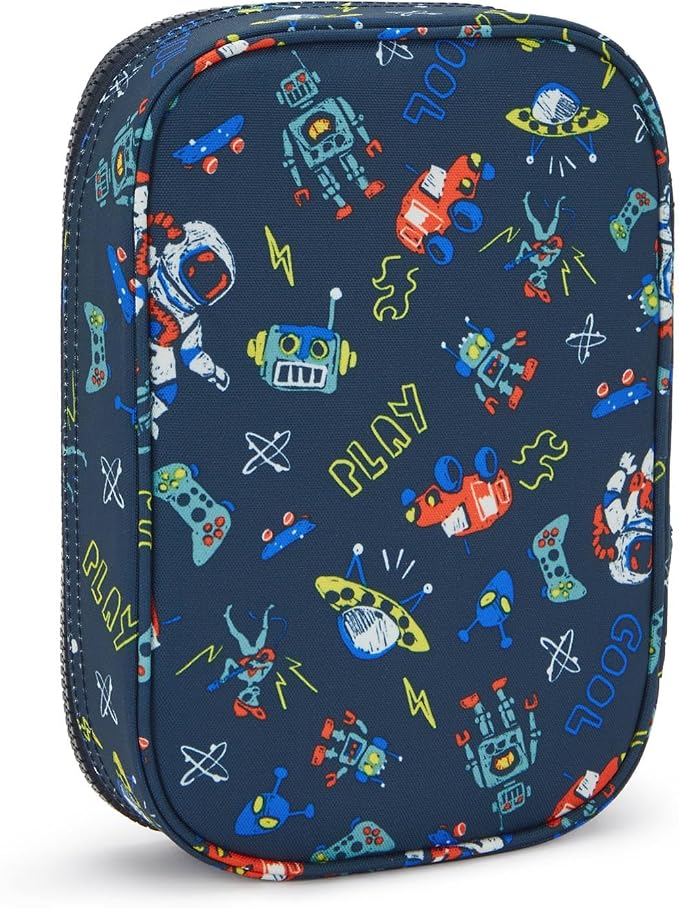Kipling Women's 100 Pens Printed Case, Organize Accessories, Art Supplies, Makeup, Travel Organizer