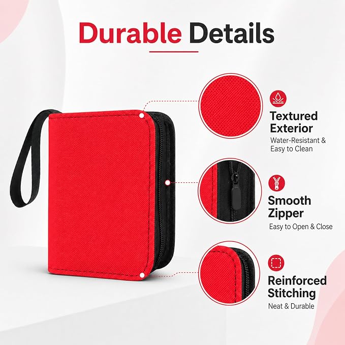Mini Trading Card Binder Album, 1 Pocket Card Binder with 20 Double-Sided Pages 40 Pockets, Side Loading Small Card Binder for Trading Cards, Single Card Holder Book for Collectors and Kids