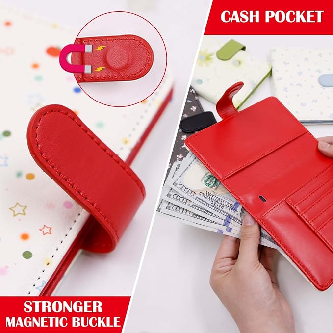 Melsbrinna Rfid Passport Holder for Travel women/Men, Cute Passport Wallet Rfid Blocking Card Slots, Rfid Passport Cover/CaseTravel Wallet, Passport Book Holder (1, apple red)