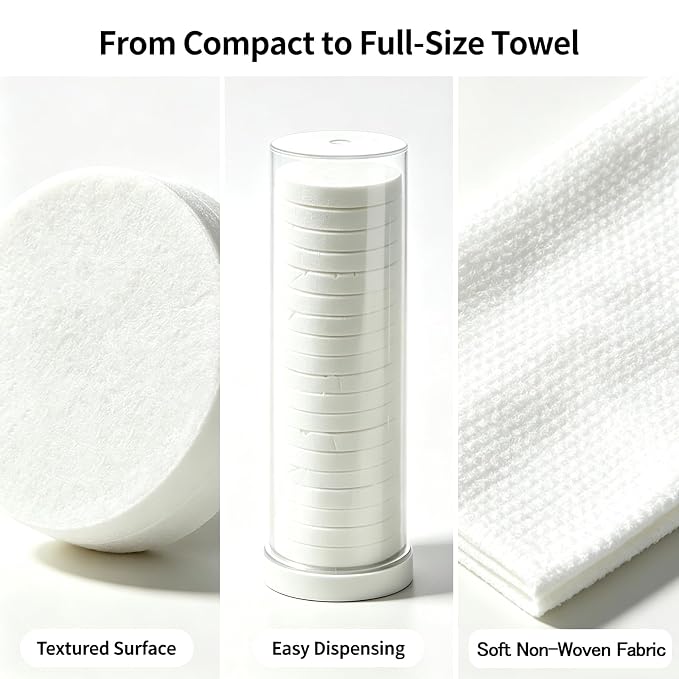 Disposable Face Towel hot face Towel,Wet Wipes AK-SHIP Towels Suitable for Towel Warmers for Your Face,Can be Used in Towel dispensers or manually Soaked in Water.(60 pcs Soft Towels)