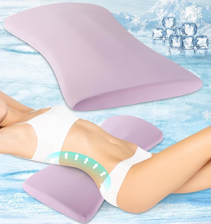 vamorry Lumbar Pillow for Sleeping, Lumbar Support Pillow for Bed for Back Pain Relief, Memory Foam Lower Back Pillow for Bed, Back Support Pillow for Side & Back Sleepers, Washable Cover