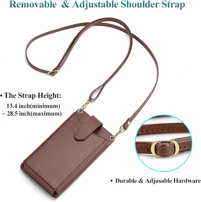 Peacocktion Small Crossbody Cell Phone Purse for Women, Lightweight Mini Small Crossbody Bags for Women with Card Slots