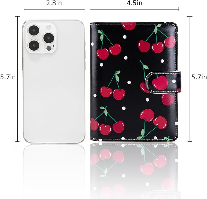Passport Holder for Travel Essentials, RFID Blocking Passport Wallet Cover with Magnetic Closure, Passport Book Holders for Women and Men (Cherry)