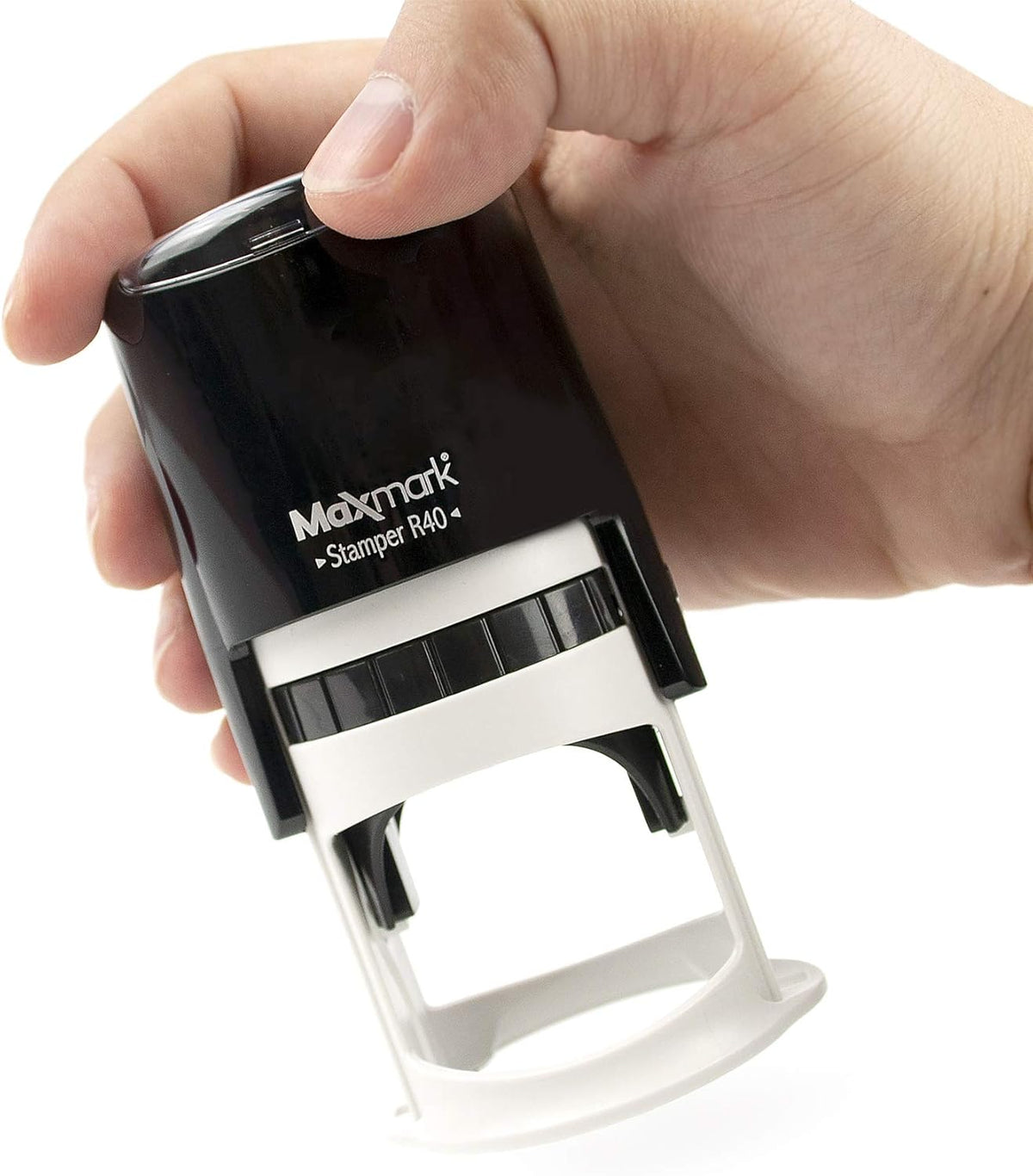 Round Notary Stamp for State of Idaho - Self Inking Stamp - Top Brand Unit with Bottom Locking Cover for Longer Lasting Stamp - 5 Year Warranty