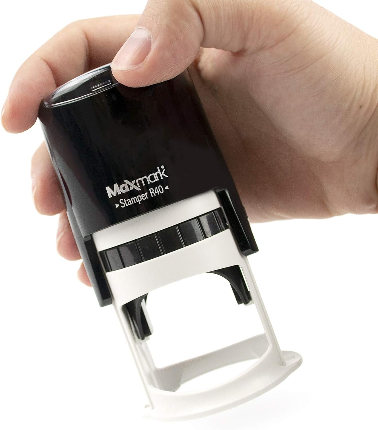 Round Notary Stamp for State of South Dakota- Self Inking Stamp - Top Brand Unit with Bottom Locking Cover for Longer Lasting Stamp - 5 Year Warranty