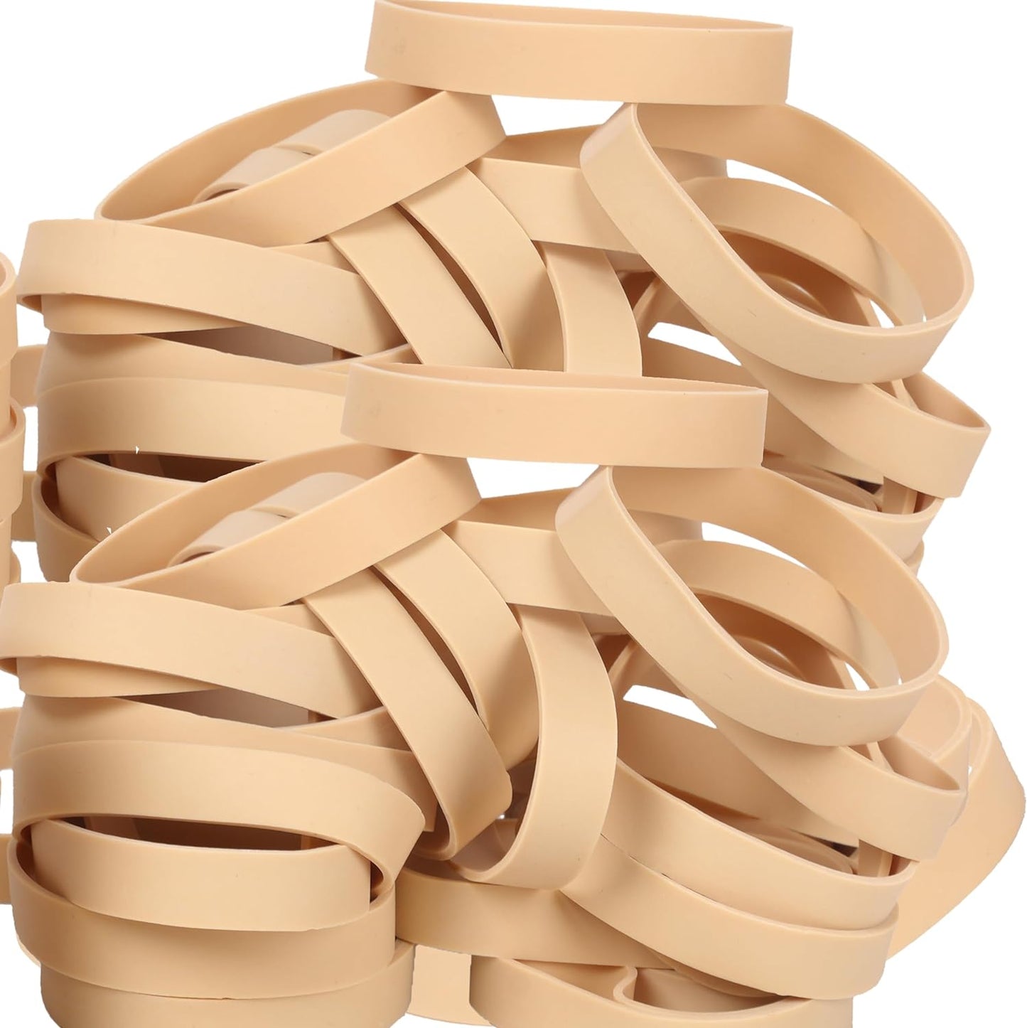 Size #84 Tactical Rubber Bands,Elastic Band Beige Rubber Band 50pcs Heavy Duty Wide For Office Home Supplies(3-1/2" x 1/2'')
