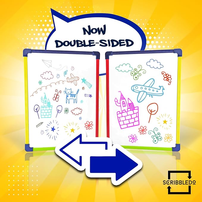 Magnetic Dry Erase Board for Kids Whiteboard 9”x12” Includes White Board for Kids Writing Learning & Drawing Art Educational Toy