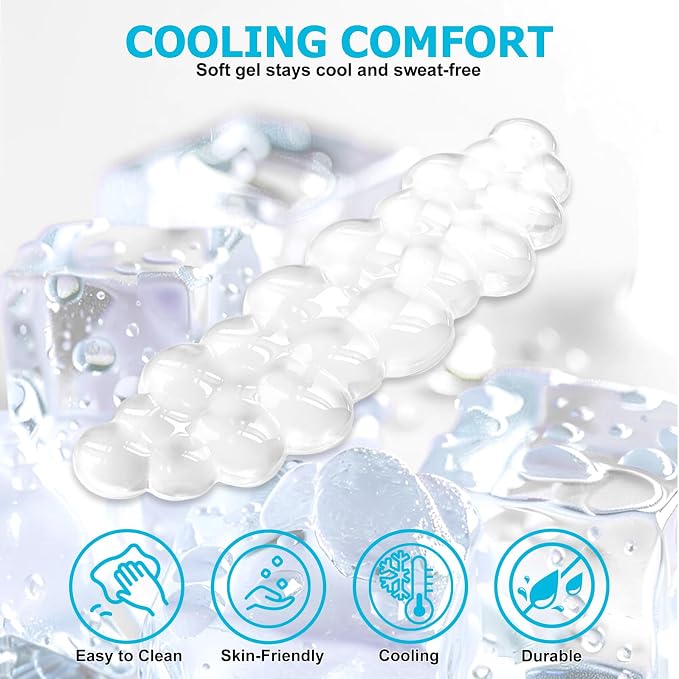 Gel Cloud Wrist Rest Keyboard, Cute Wrist Rest for Computer Keyboard, Clear | Ergonomic Keyboard Wrist Rest and Soft Mouse Wrist Rest, Pain Relief, Suitable for Office, Home, Computer, Laptop, Gaming