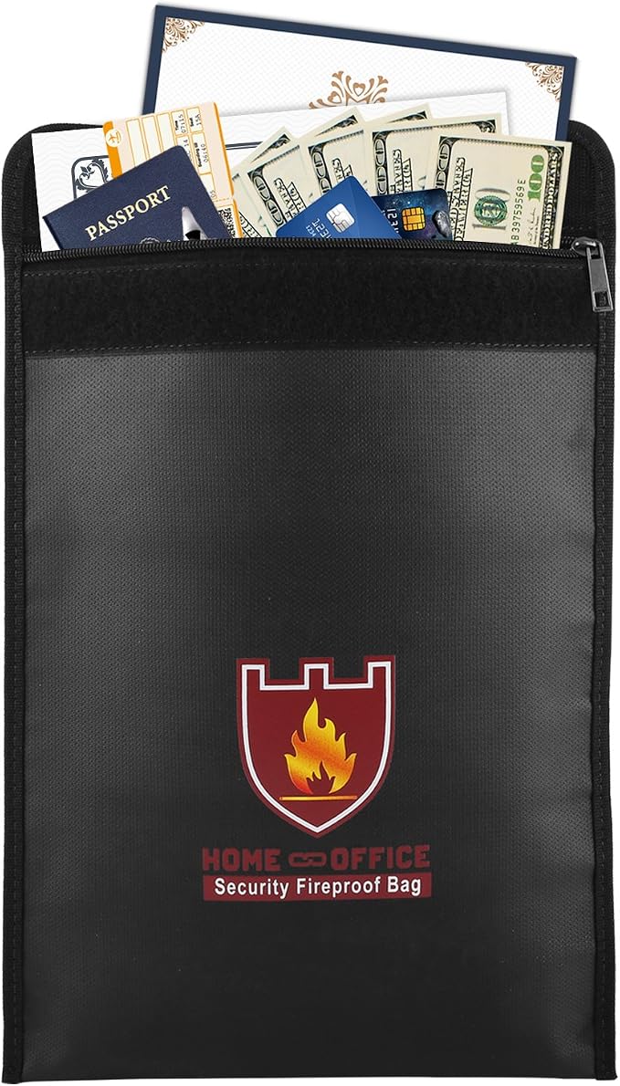 MoKo Fireproof Money and Document Bag, 15 x 11 Inch