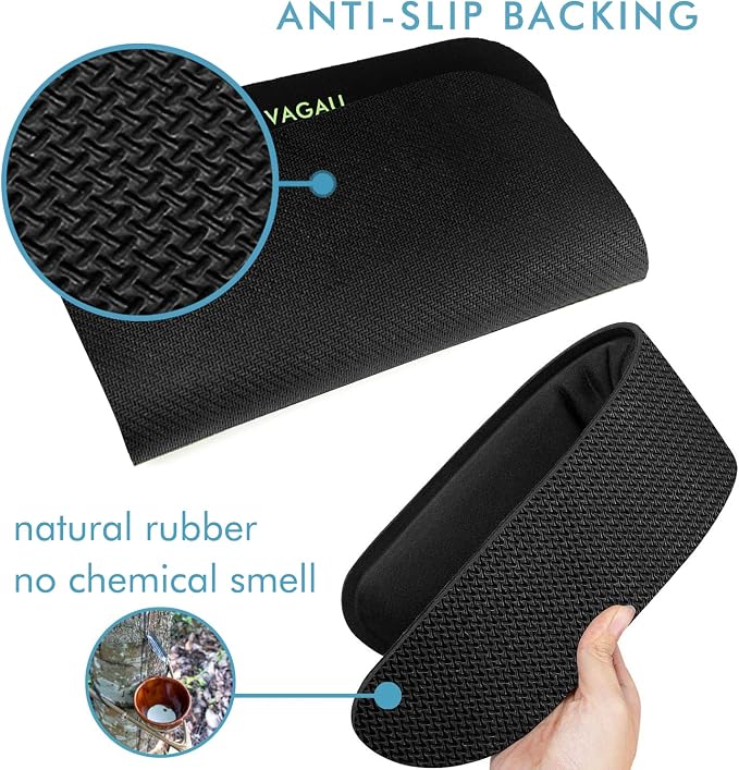 VAGAU Premium Keyboard Wrist Rest and Mouse Pad Wrist Support | Ergonomic Memory Foam Set for Office, Laptop, Mac, Computer and Gaming, Comfortable Typing &Wrist Pain Relief