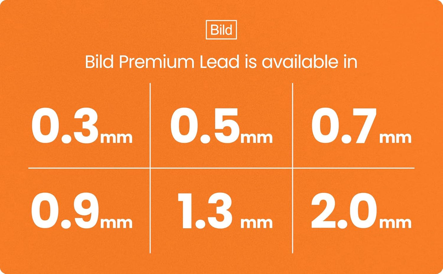 Bild Premium Mechanical Pencil Lead Refills (HB Mega, 0.9 mm)
