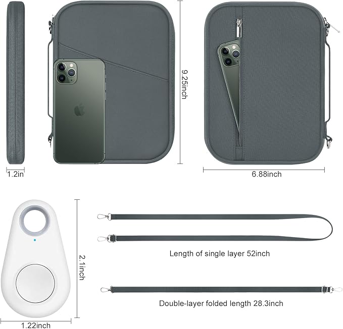 Family Passport Holder for Travel with RFID Blocking, Traveling Essentials Organizer Pouch Bag, Light Passport Wallet for Travel Must Haves Accessories for Women Men