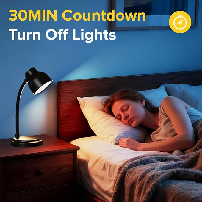 LED Desk Lamp with 96 LEDs,High lumens Table lamp | Desk Lamp for Office Home,4 Brightness Dimmable Flexible Table Lamp,Reading Light for Bedside, Office, and Study Desk Use