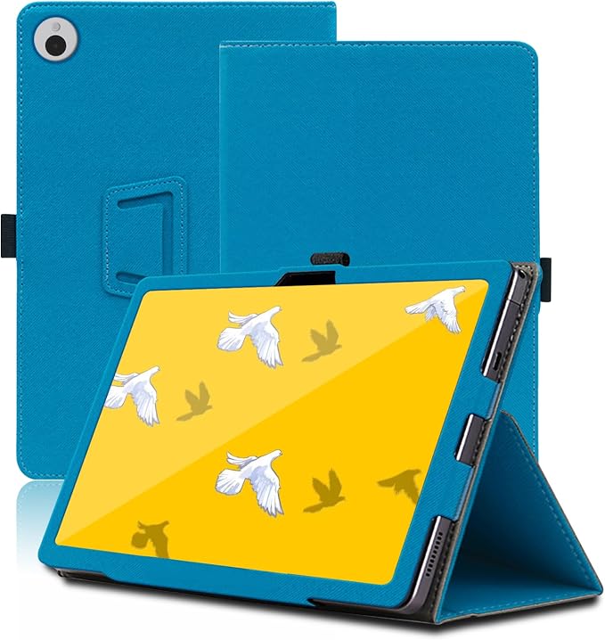 Case for Wacom MovinkPad 11 11.45 inch, Wacom MovinkPad 11 Tablet Case, Folding Stand Protective Cover with Pencil Holder and Wrist Strap, Full Protection. (Light Blue)