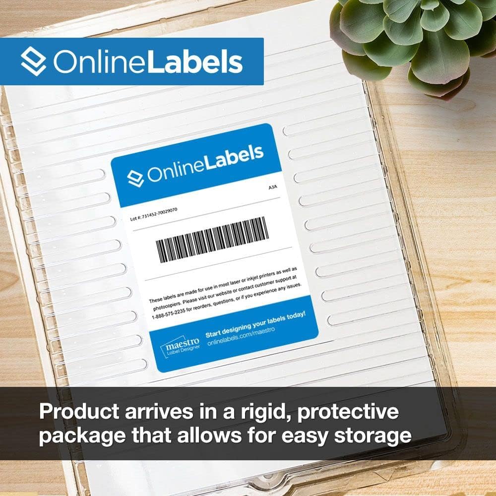 8.5 x 11 Clear Frosted Matte Sticker Paper (Inkjet Printers Only) - 100 Sheets - Full Sheet Labels - OnlineLabels