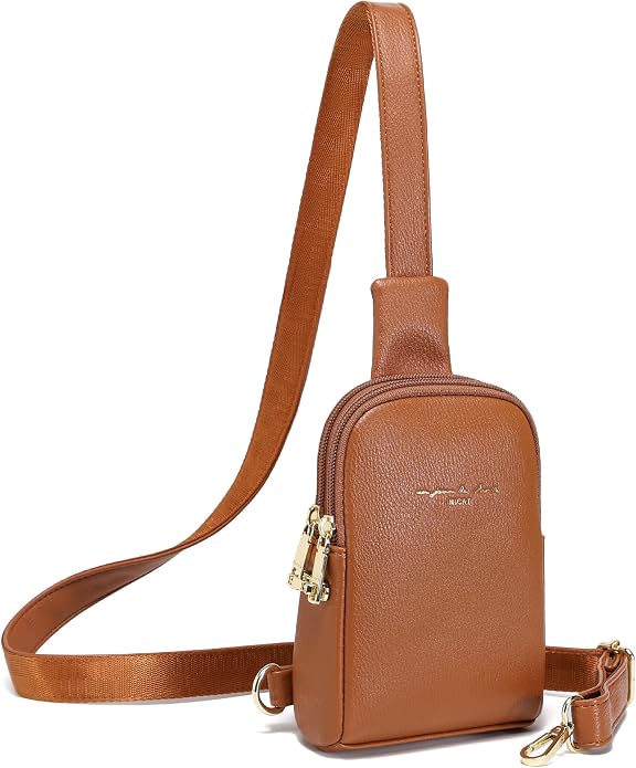 Lightweight Small Crossbody Sling Bag for Women | Mini Travel Purse,Multi-pocket with Card Slots,Durable Vegan Leather,Everyday Carry