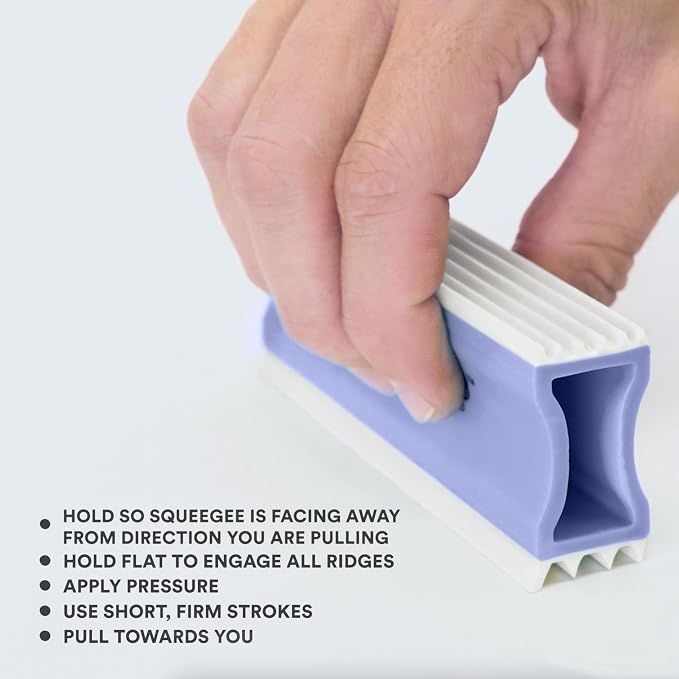 FurDozer Pet Hair Remover & Auto Detailing Tools - Cat & Dog Hair Remover for Carpets, Car Interiors, Couches, Bedding, & Pet Furniture (Purple, X3 MINI - 3.5" Long)