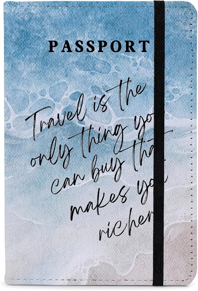 PDE-QUNLIAN Passport Book Holder Passport Wallet for Children Passport Holder for Kid Passport Cover for Boy and Girl Passport Case Passport Books Holder 1 PCS (6x4IN)