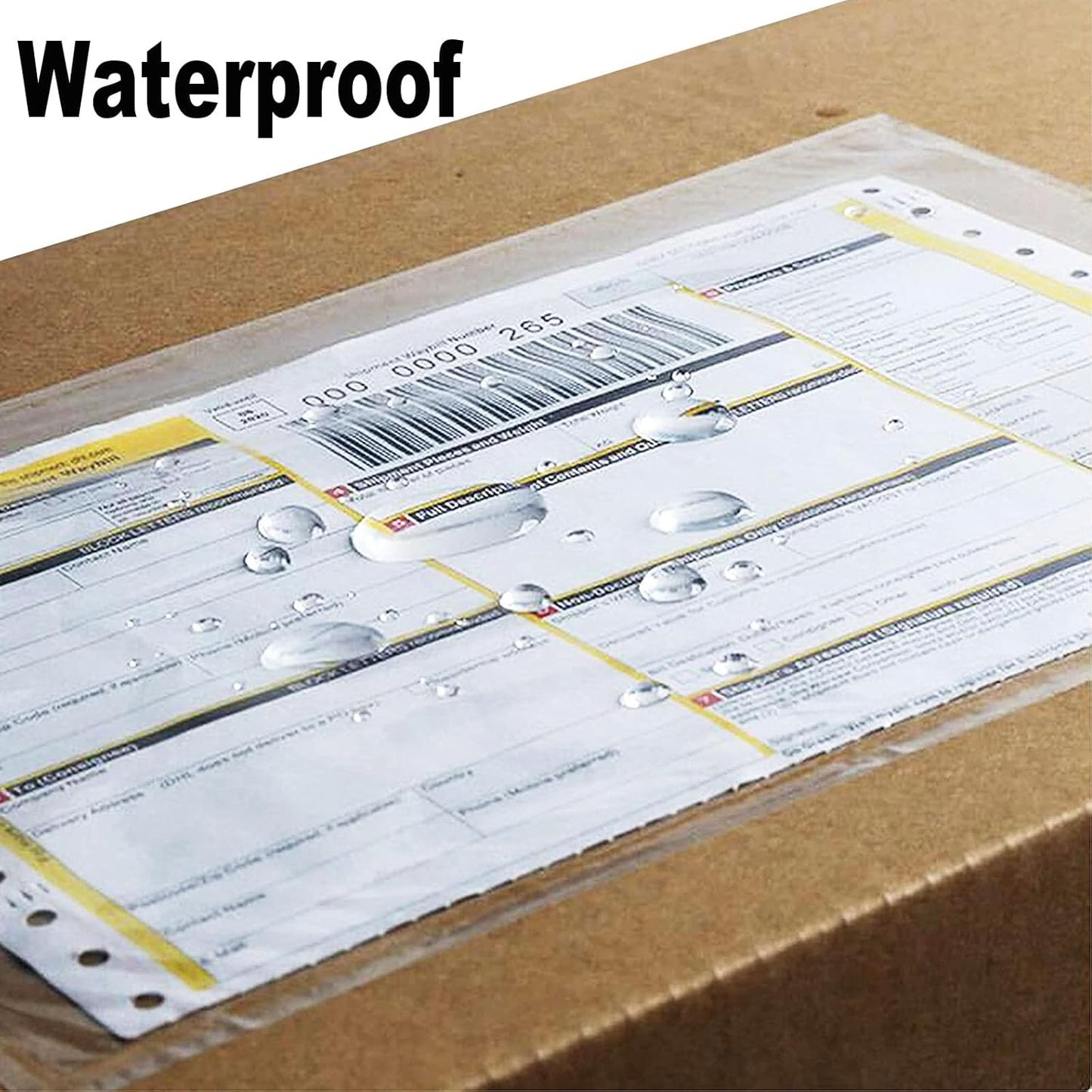 500 Pcs-7.5x5.5 Packing List Mailing Envelopes Shipping Envelopes Packing List Clear Adhesive Shipping label sleeves Shipping Supplies for Small Businesses