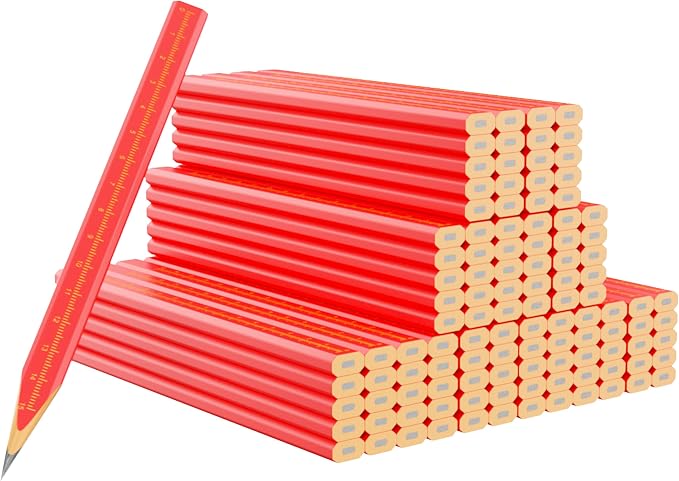 KR. LIF 110 PCS Construction Carpenter Pencils, Carpenter Marking Pencil for Woodworking Concrete Scriber Marking Tool pica pencils(110)