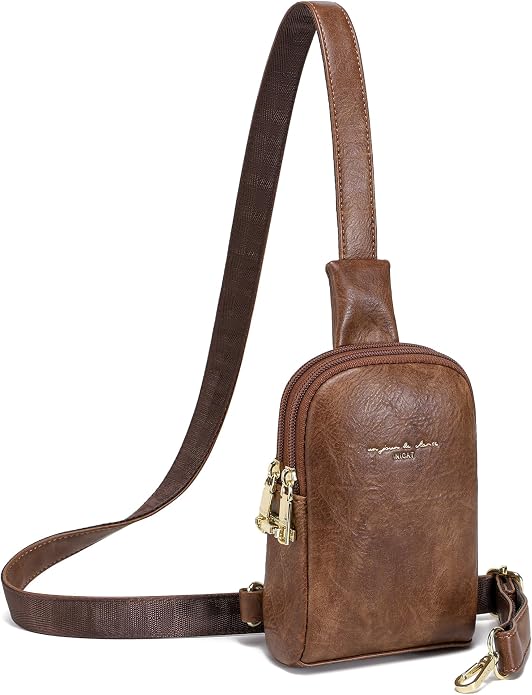 Lightweight Small Crossbody Sling Bag for Women | Mini Travel Purse,Multi-pocket with Card Slots,Durable Vegan Leather,Everyday Carry
