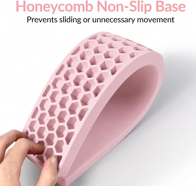 Keychron Silicone Wrist & Palm Rest, 17.6" Full Size for K10 Pro / K10 Max, Q6/V6 Series (Pro/Max/Ultra/HE), Washable, Non-Slip Base, Typing Support, Light Pink