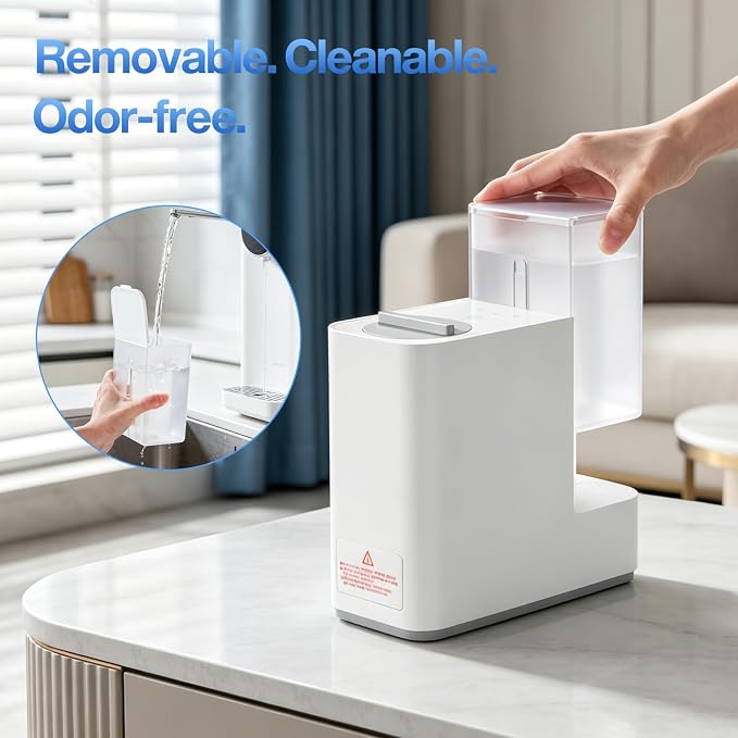 Smart Hot Face Towel Dispenser with 20 Compressed Towels Included | No Water Leakage|5-10 Sec Instant Heating|4 Precise Temperatures|Compact countertop design|Portable for Salon, Home & Travel