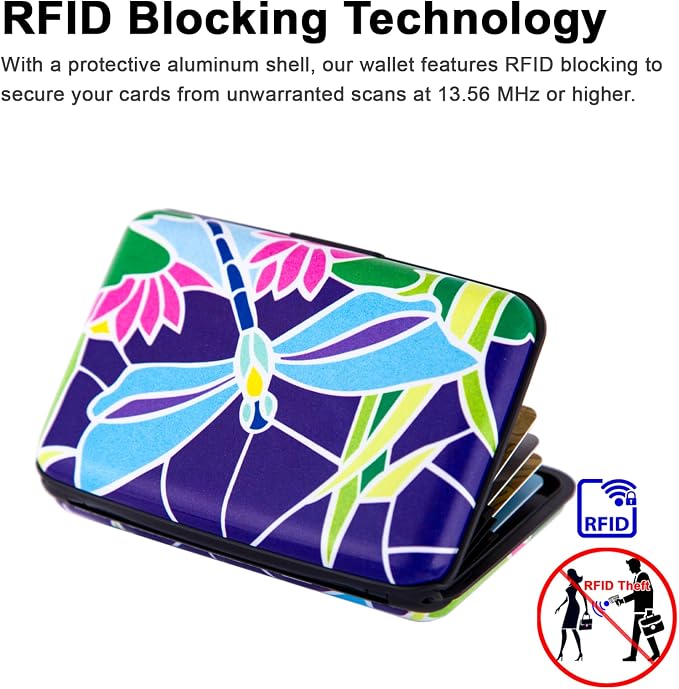Credit Card Holder Small RFID Blocking Wallet Business Metal Slim Mini Aluminum Hard Case for Women Men