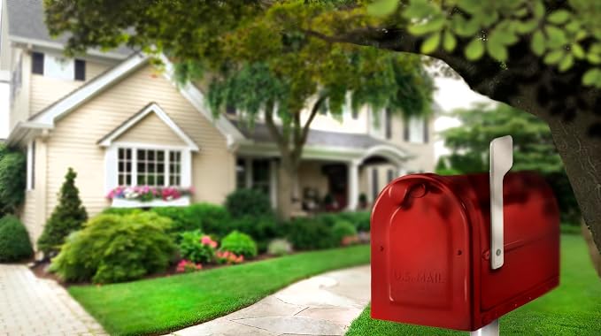 ARCHITECTURAL MAILBOXES 7600R MB1 Mailbox, Medium, Red (Pack of 3)