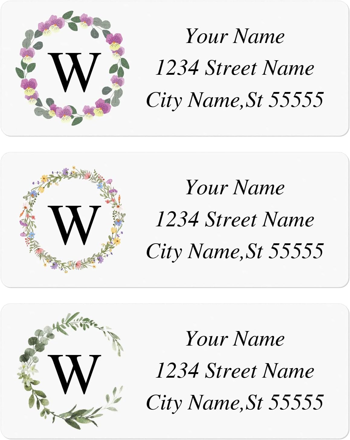 Custom Address Labels - Personalized Labels, Return with Strong Adhesion, Can Be Used for Cardboard, Paper, Plastic, Glass, Metal (2.6x1 Inch, Set of 100), Multicolor